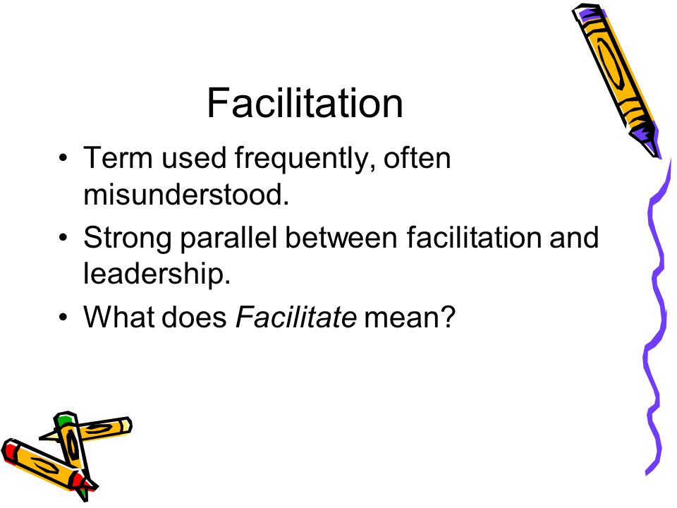 What does facilitate sale mean